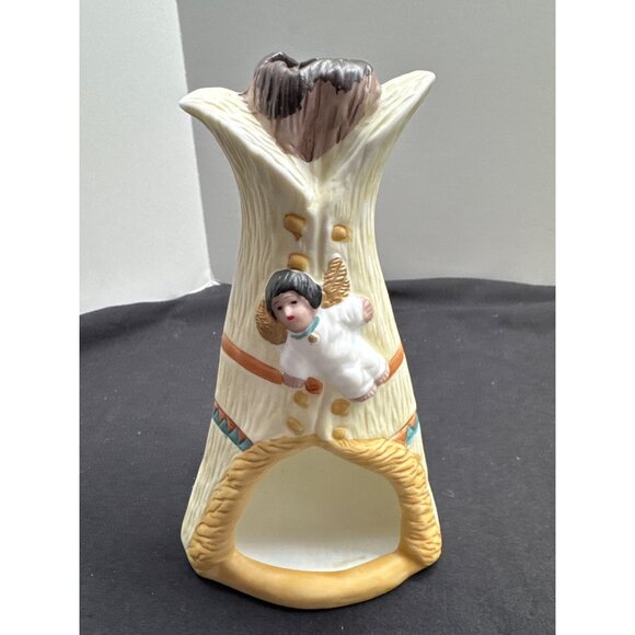 Native American Indian Inspired 13-Piece Porcelain Figurine Set VTG Hand Painted - Picture 15 of 16